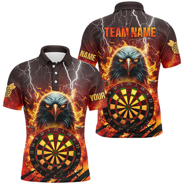 Personalized Darts Board Fire Flame Eagle 3D Darts, Team League Darts Attire