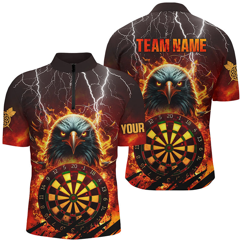 Personalized Darts Board Fire Flame Eagle 3D Darts, Team League Darts Attire