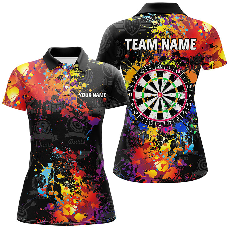 Personalized Dartboard Colorful Paint Men Dart Custom Grunge Style Darts