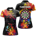 Personalized Dartboard Colorful Paint Men Dart Custom Grunge Style Darts