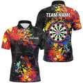Personalized Dartboard Colorful Paint Men Dart Custom Grunge Style Darts