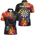 Personalized Dartboard Colorful Paint Men Dart Custom Grunge Style Darts