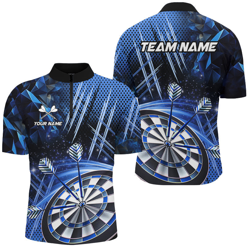 Personalized 3D Glitter Men Darts Custom Team Dart League Dart |Blue