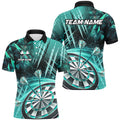 Personalized 3D Glitter Men Darts Custom Team Dart League Dart |Turquoise