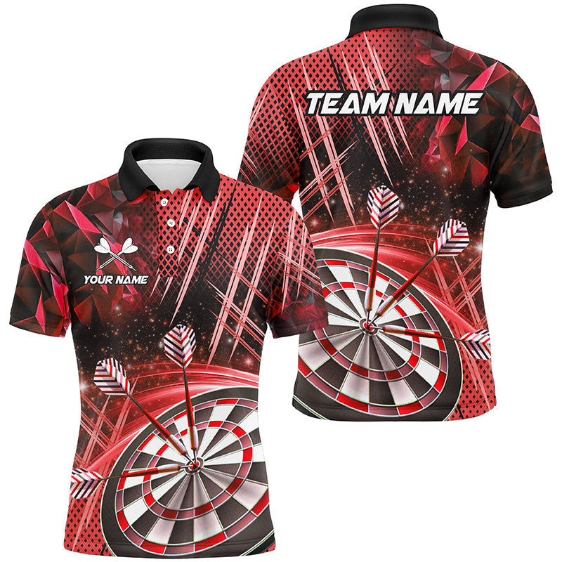 Personalized 3D Glitter Men Darts Custom Team Name Dart League Dart |Red