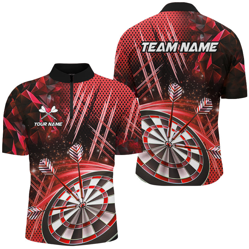 Personalized 3D Glitter Men Darts Custom Team Name Dart League Dart |Red