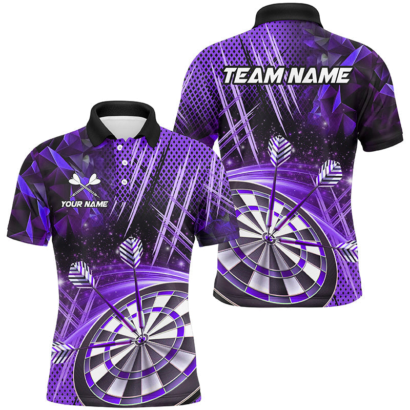 Personalized 3D Glitter Men Darts Custom Team Dart League Dart |Purple