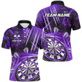 Personalized 3D Glitter Men Darts Custom Team Dart League Dart |Purple