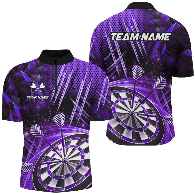 Personalized 3D Glitter Men Darts Custom Team Dart League Dart |Purple