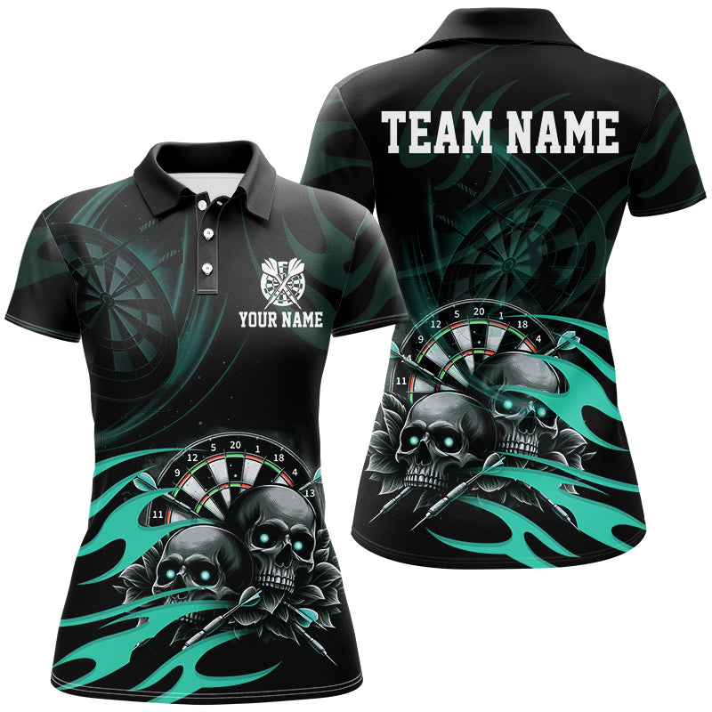 Funny Skull Turquoise Swirl Pattern Dart Custom Dart Dart Team