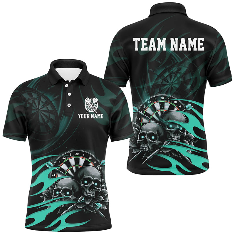Funny Skull Turquoise Swirl Pattern Dart Custom Dart Dart Team