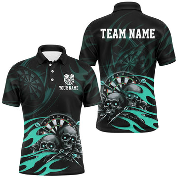 Funny Skull Turquoise Swirl Pattern Dart Custom Dart Dart Team