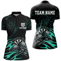 Funny Skull Turquoise Swirl Pattern Dart Custom Dart Dart Team