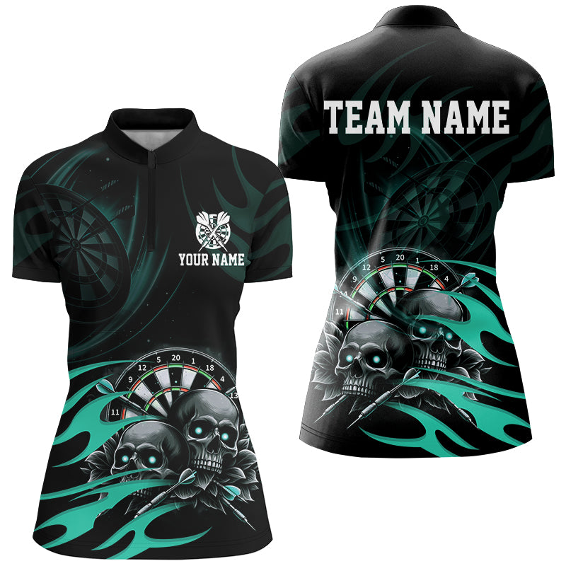 Funny Skull Turquoise Swirl Pattern Dart Custom Dart Dart Team