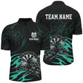 Funny Skull Turquoise Swirl Pattern Dart Custom Dart Dart Team
