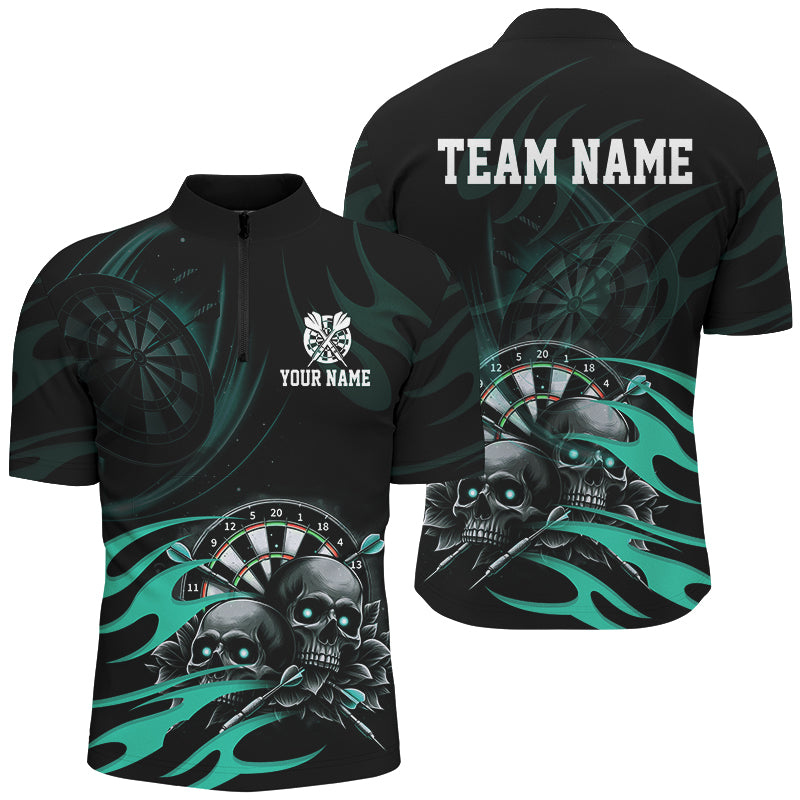 Funny Skull Turquoise Swirl Pattern Dart Custom Dart Dart Team