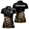 Custom Black And Golden Dart, Personalized Glowing Darts Team Darts Uniform