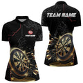 Custom Black And Golden Dart, Personalized Glowing Darts Team Darts Uniform