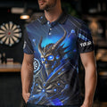 Personalized Blue Glowing Grim Reaper Dart, Custom Skull Dart