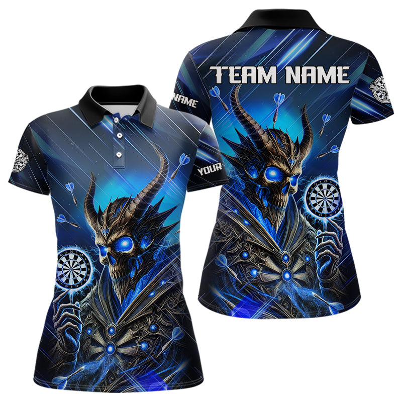 Personalized Blue Glowing Grim Reaper Dart, Custom Skull Dart