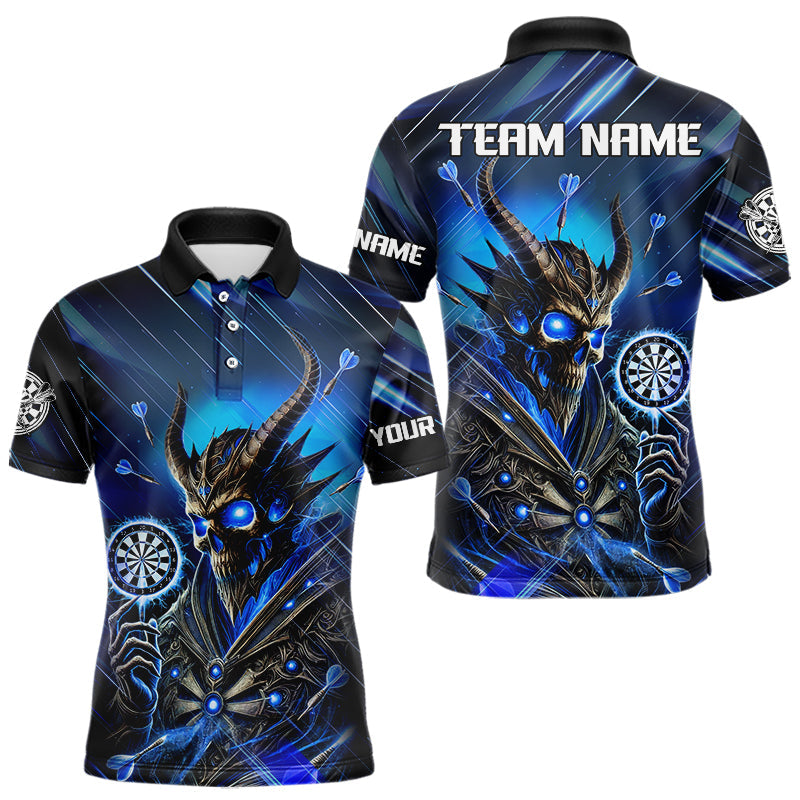 Personalized Blue Glowing Grim Reaper Dart, Custom Skull Dart