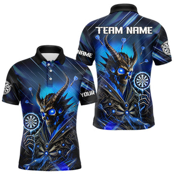 Personalized Blue Glowing Grim Reaper Dart, Custom Skull Dart