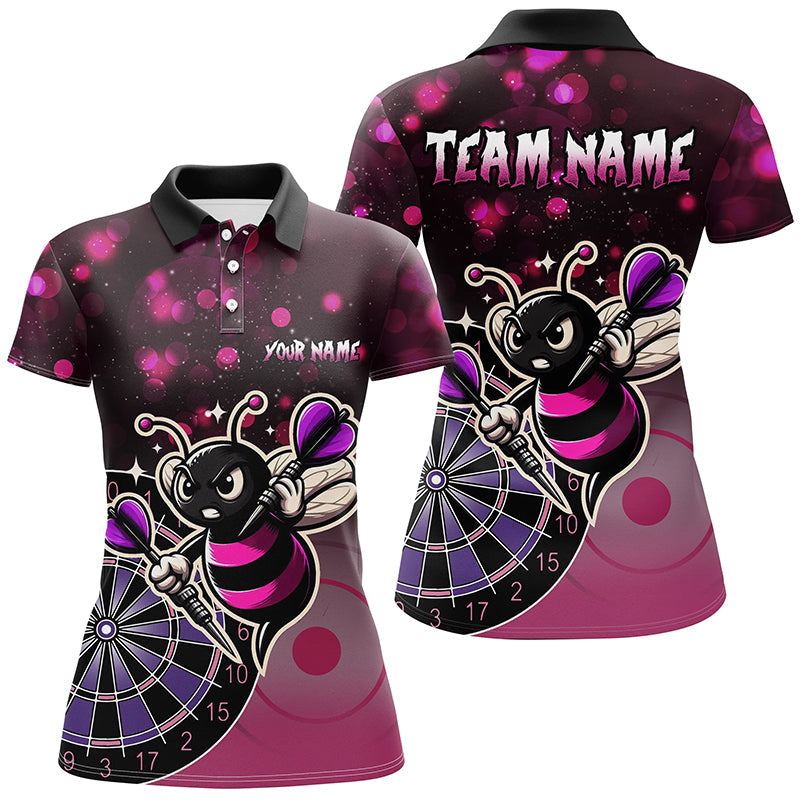 Personalized Pink Darts Bee Custom Darts, Funny Darts Apparel, Best Darts Gifts