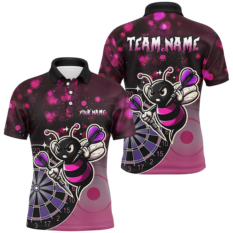 Personalized Pink Darts Bee Custom Darts, Funny Darts Apparel, Best Darts Gifts