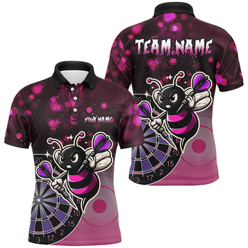Personalized Pink Darts Bee Custom Darts, Funny Darts Apparel, Best Darts Gifts