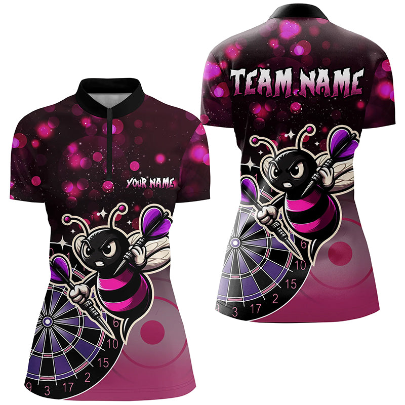 Personalized Pink Darts Bee Custom Darts, Funny Darts Apparel, Best Darts Gifts