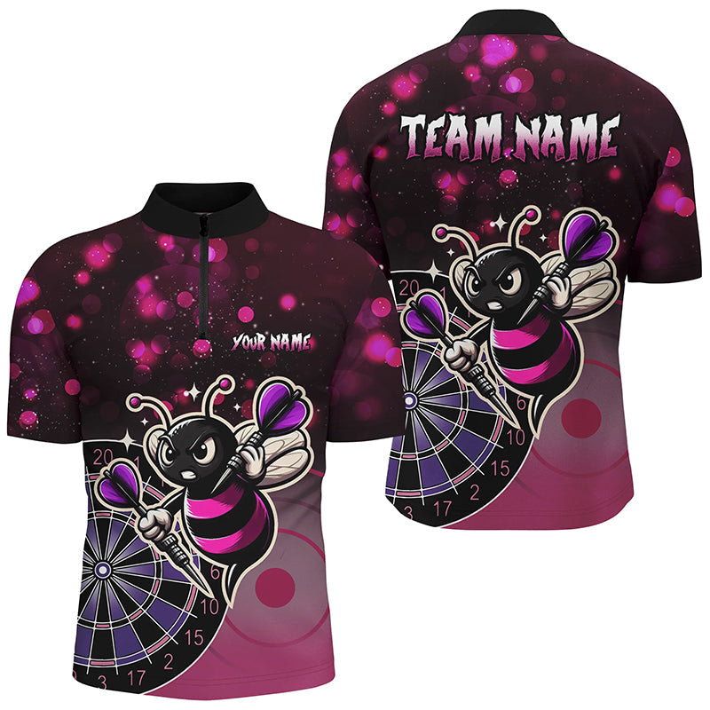Personalized Pink Darts Bee Custom Darts, Funny Darts Apparel, Best Darts Gifts