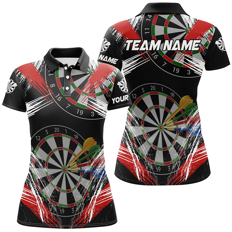Personalized Darts Tournament Grunge Style Darts Custom Darts Team |Red