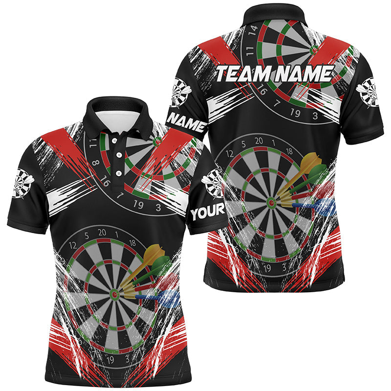 Personalized Darts Tournament Grunge Style Darts Custom Darts Team |Red