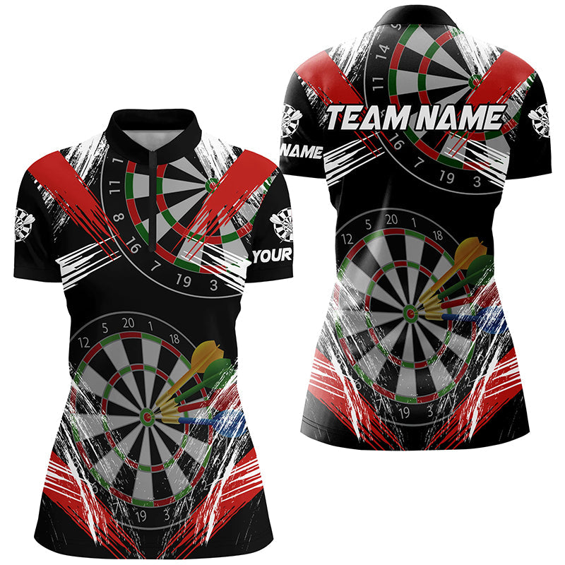 Personalized Darts Tournament Grunge Style Darts Custom Darts Team |Red