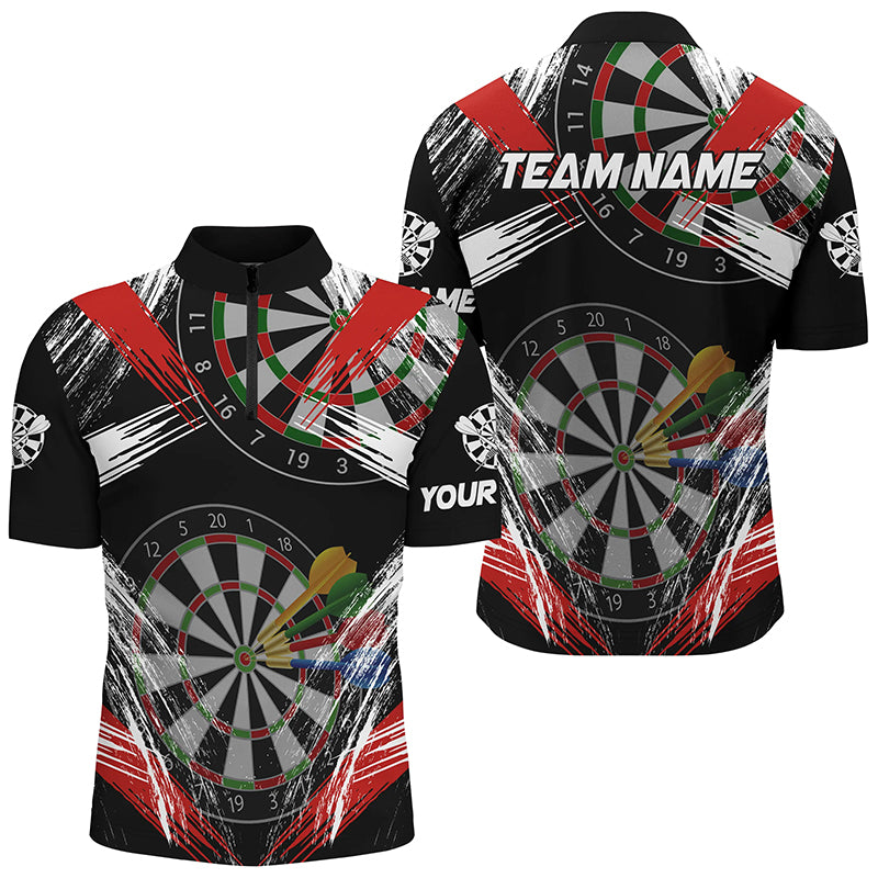 Personalized Darts Tournament Grunge Style Darts Custom Darts Team |Red