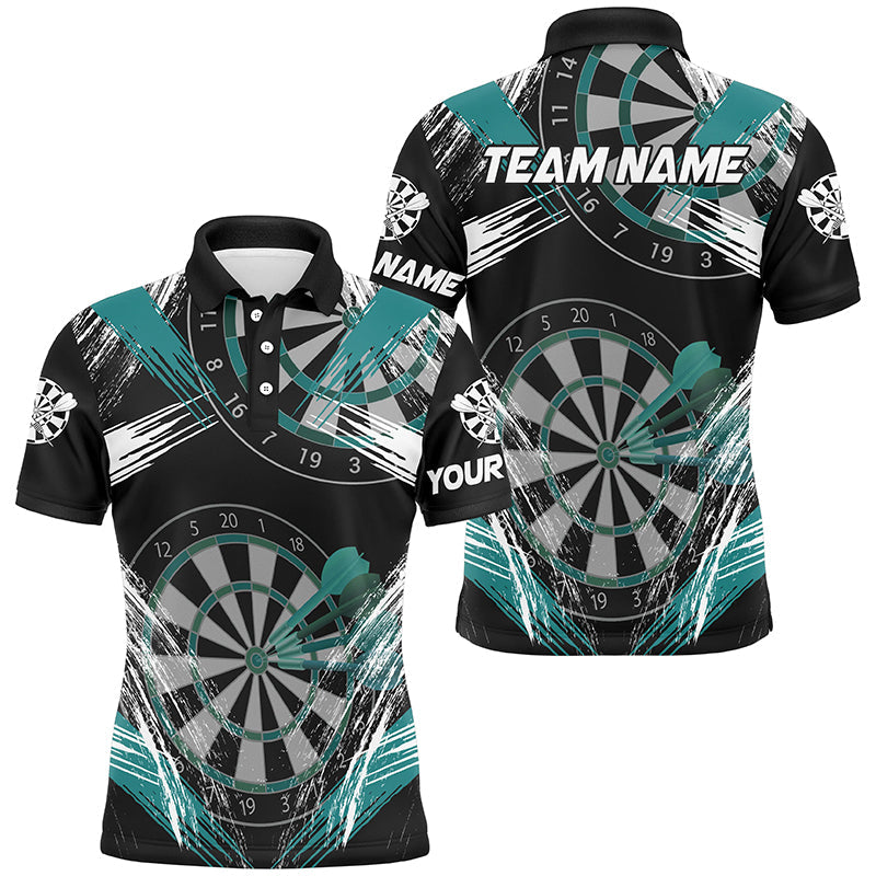 Personalized Darts Tournament Grunge Style Darts Custom Darts Team |Turquoise
