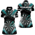 Personalized Darts Tournament Grunge Style Darts Custom Darts Team |Turquoise