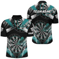 Personalized Darts Tournament Grunge Style Darts Custom Darts Team |Turquoise