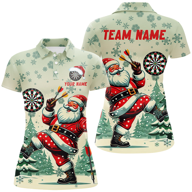 Funny Santa With Dart Custom Dart, Christmas Darts Gift Outfit For Team Dart