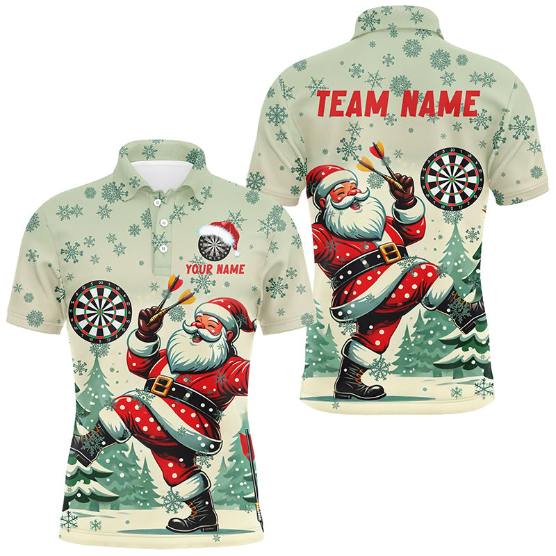 Funny Santa With Dart Custom Dart, Christmas Darts Gift Outfit For Team Dart