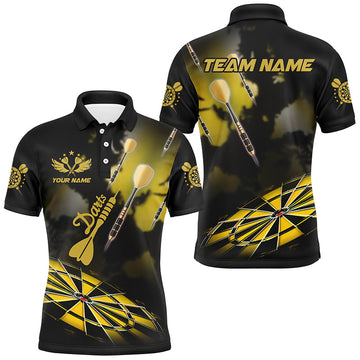 Yellow Dart Board Hazy Smoke Custom 3D Dart, Darts League Team Dart