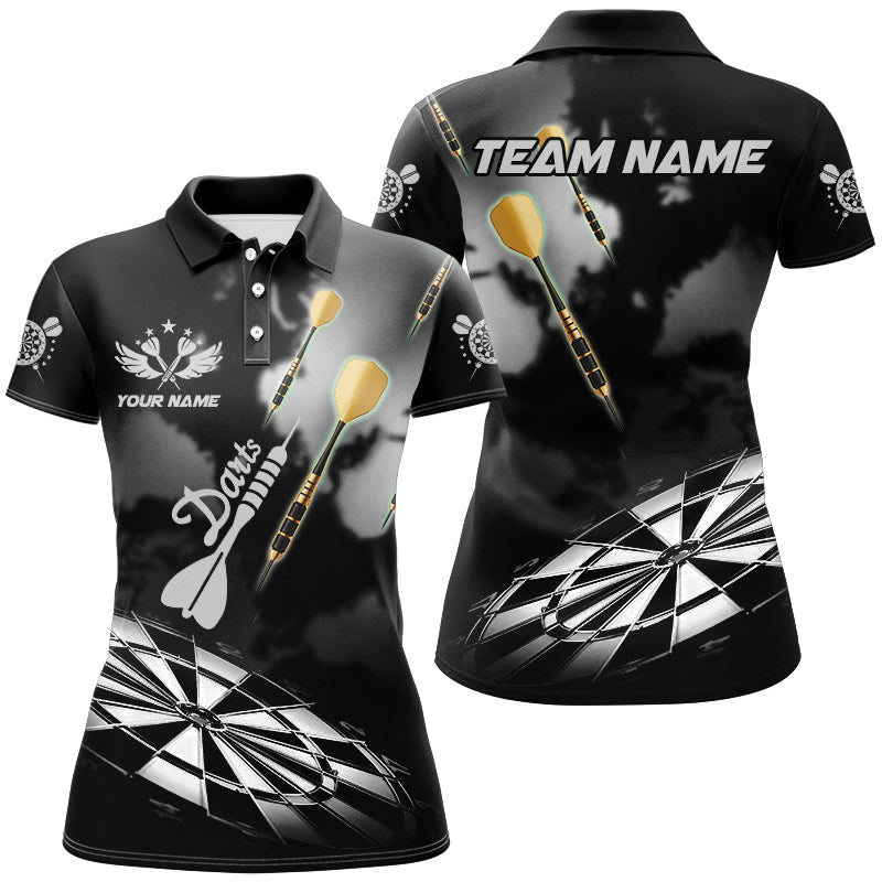 Black White Dart Board Hazy Smoke Custom 3D Dart Darts League Team Dart