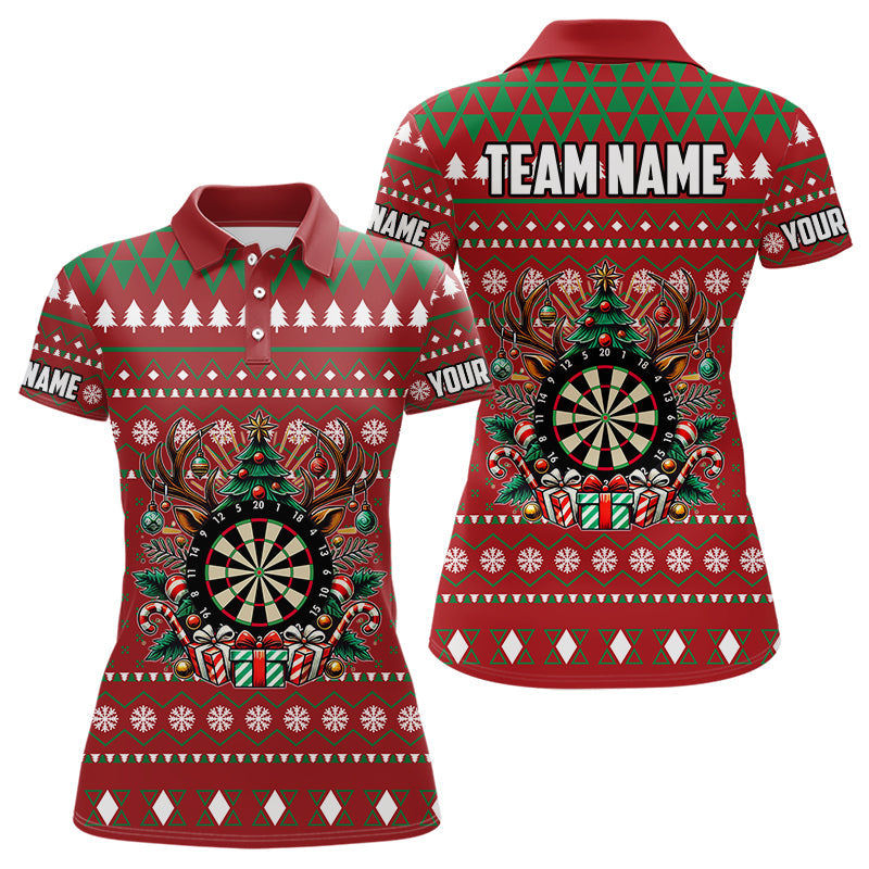 Red Christmas Pattern Custom Dart, Funny Darts Christmas Gifts Xmas Dart