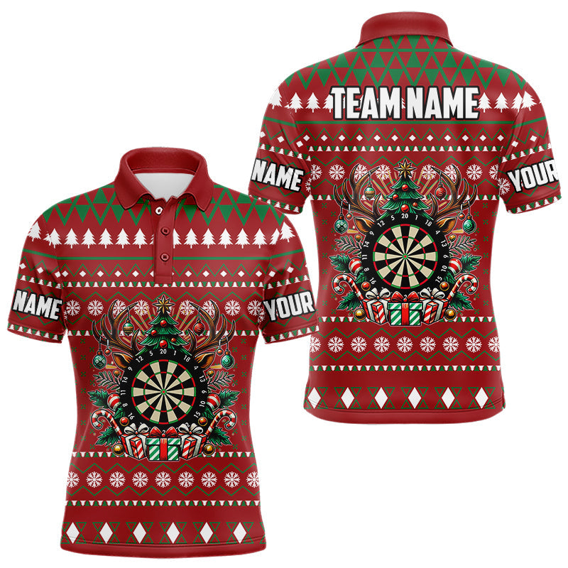 Red Christmas Pattern Custom Dart, Funny Darts Christmas Gifts Xmas Dart