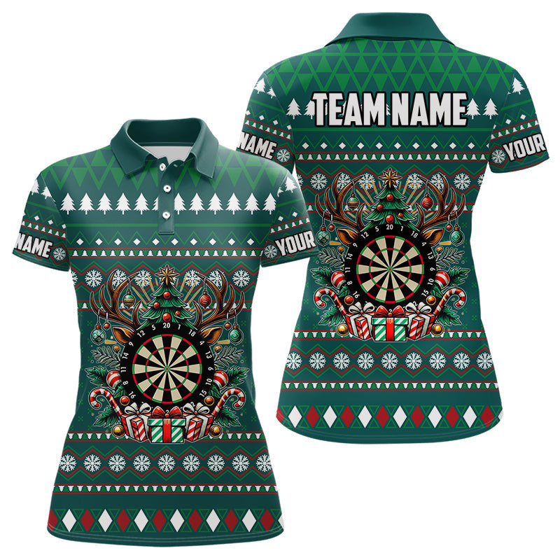Green Christmas Pattern Custom Dart, Funny Darts Christmas Gifts Xmas Dart
