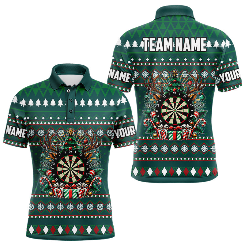 Green Christmas Pattern Custom Dart, Funny Darts Christmas Gifts Xmas Dart