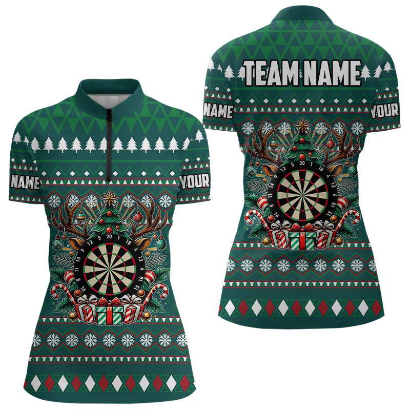 Green Christmas Pattern Custom Dart, Funny Darts Christmas Gifts Xmas Dart
