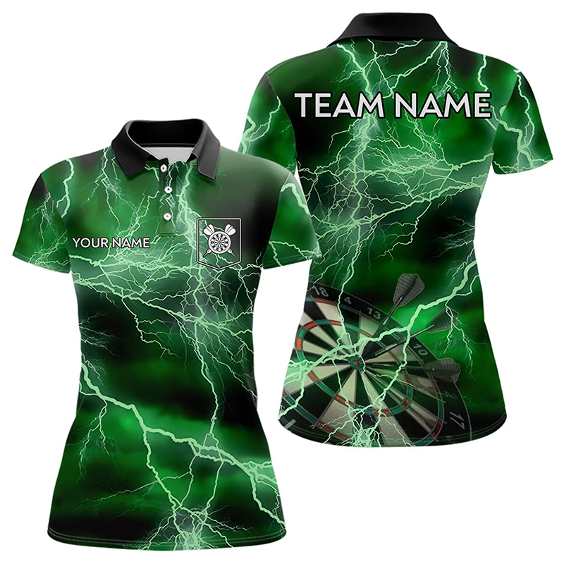 Black And Green Thunder Lightning Dart Custom 3D Darts Team