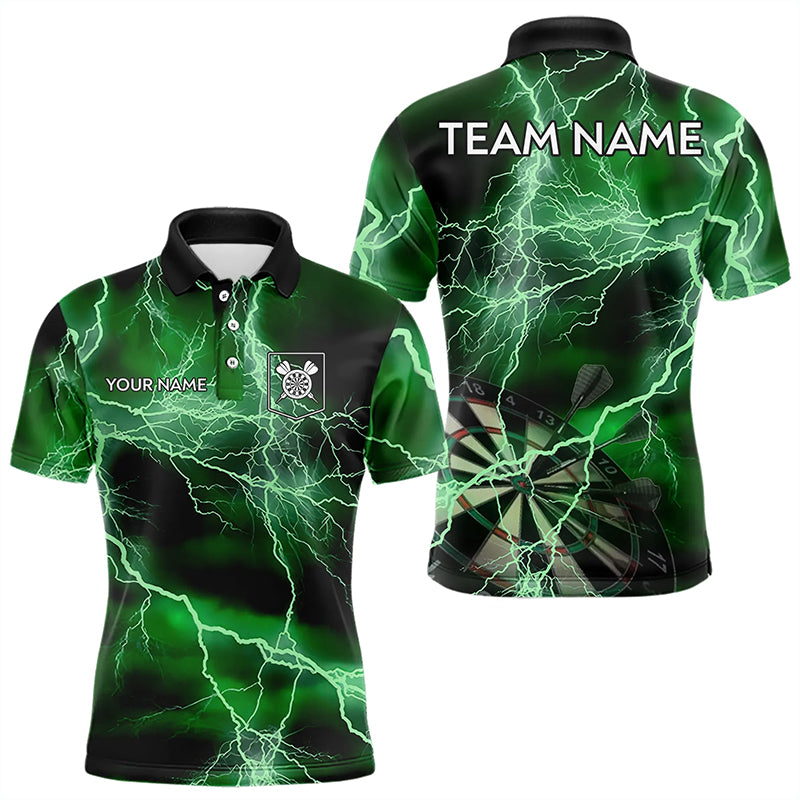 Black And Green Thunder Lightning Dart Custom 3D Darts Team