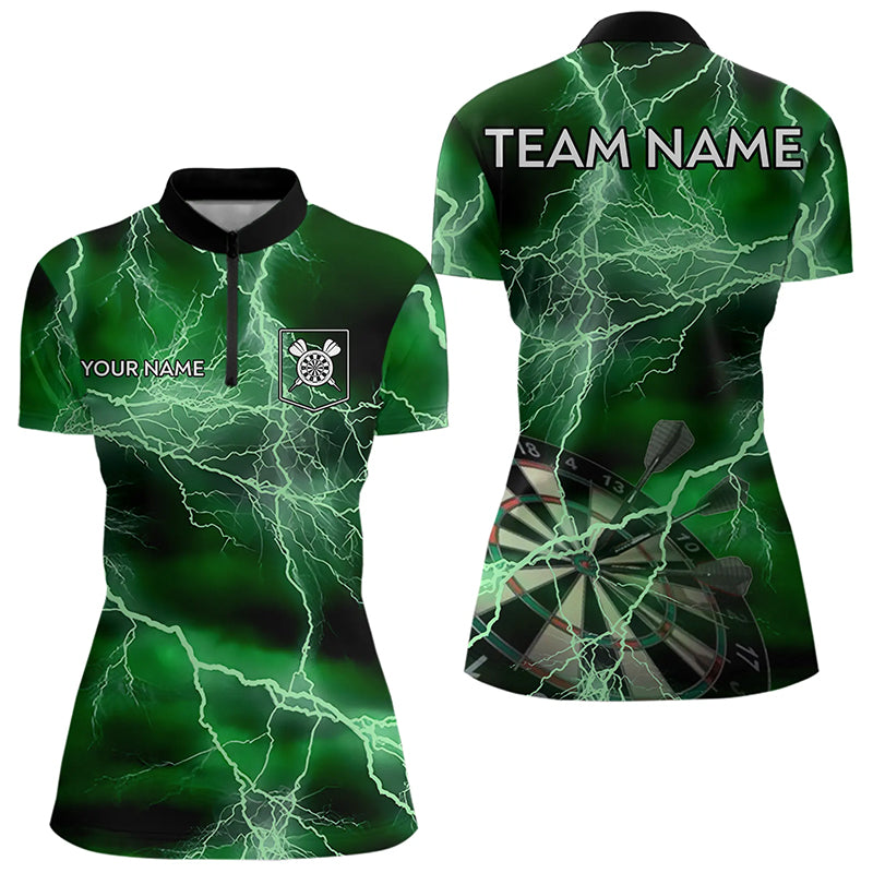 Black And Green Thunder Lightning Dart Custom 3D Darts Team
